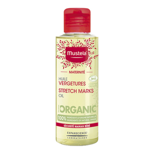 Mustela Stretch Marks Prevention Oil on white background
