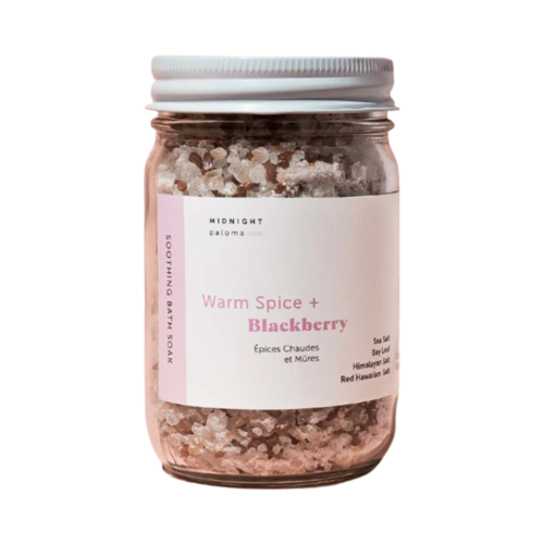 Midnight Paloma Warm Spice + Blackberry Soothing Bath Soak, 340g/12 oz