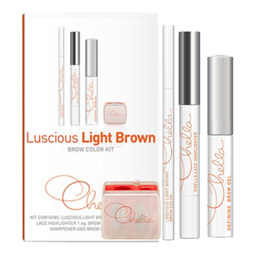 Chella Eyebrow Color Kit - Luscious Light Brown, 1 set