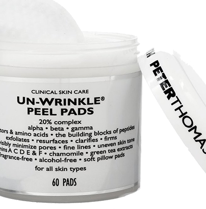 Un-Wrinkle Peel Pads. 20% complex.