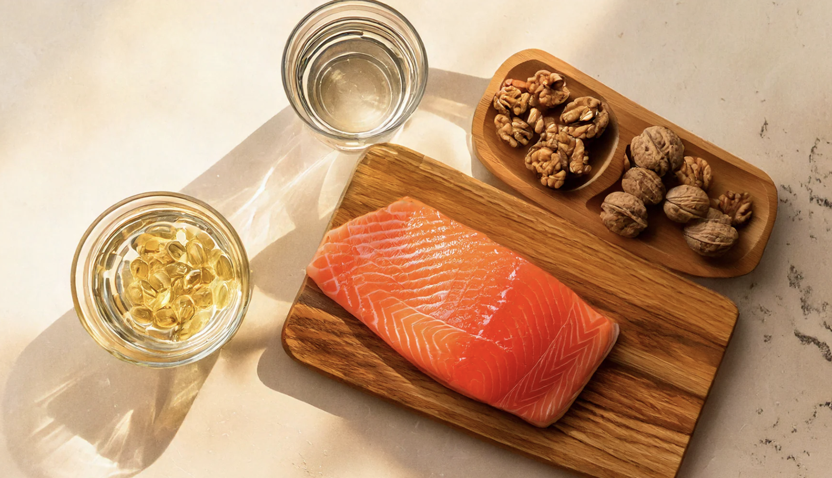 Omega-3 supplement illustration