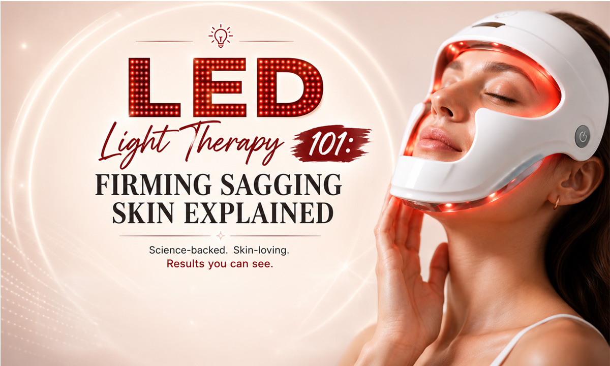 LED Light Therapy 101: Firming Sagging Skin Explained Banner