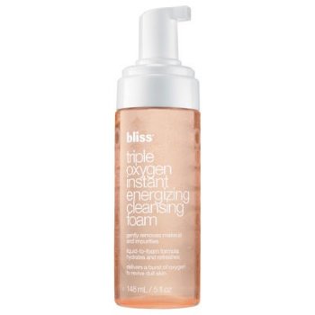 Bliss Triple Oxygen Instant Energizing Cleansing Foam Bliss Triple Oxygen Instant Energizing Cleansing Foam on white background