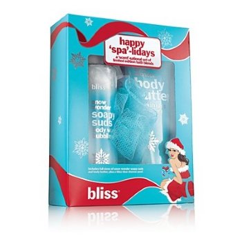 Bliss Set Happy Spa Lidays Snow Wonder Bliss on white background