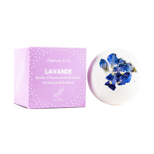 Caprice & Co. 100% Natural Bath Bombs - Grapefruit, 200g/7.05 oz Caprice & Co. 100% Natural Bath Bombs - Eucalyptus Mint on white background