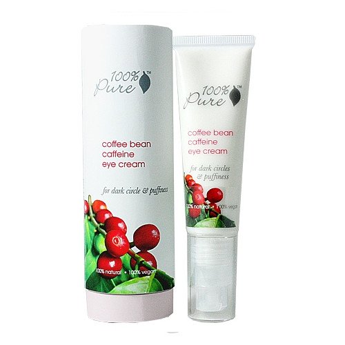 100% Pure Organic Coffee Bean Caffeine Eye Cream, 8ml/0.3 fl oz 100% Pure Organic Coffee Bean Eye Cream on white background