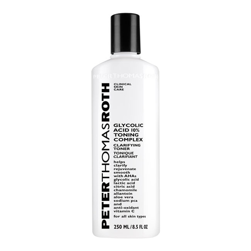 Peter Thomas Roth Glycolic Acid 10% Toning Complex, 250ml/8.5 fl oz Peter Thomas Roth Glycolic Acid 10% Toning Complex on white background