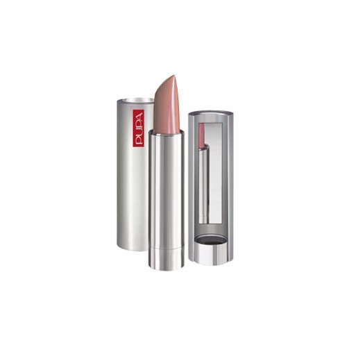 Pupa New Chic Lipstick Orange Delicious - 32, 1 piece Pupa New Chic Lipstick Iridescent Lila - 08 on white background