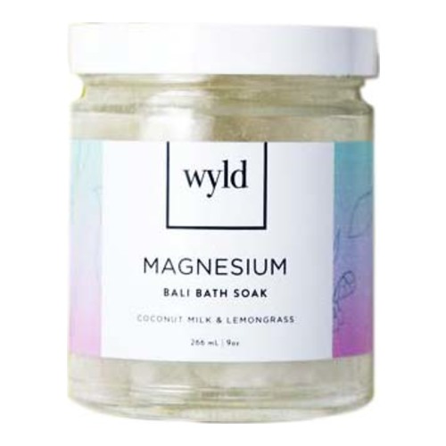 WYLD Skincare Magnesium Bali Bath Soak, 255g/9 oz WYLD Skincare Magnesium Bali Bath Soak on white background