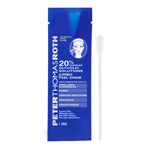 Peter Thomas Roth 20% Glycolic Solutions Jumbo Peel Swabs | 1 Pack, 1 piece Peter Thomas Roth 20% Glycolic Solutions Jumbo Peel Swabs | 1 Pack on white background