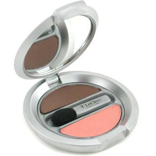 T LeClerc Eyeshadow Duo 25 - Nuit Opaline, 2.5g/0.08 oz T LeClerc Eyeshadow Duo - Rose Charbon on white background