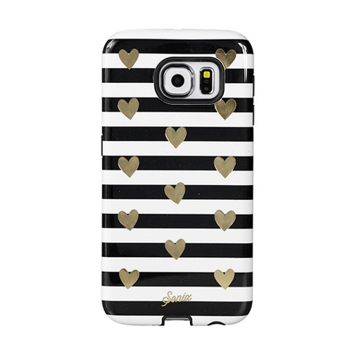 Sonix Samsung Galaxy S6 Case - Fuchsia Stripe, 1 piece Sonix Samsung Galaxy S6 Case - Black Orchid on white background