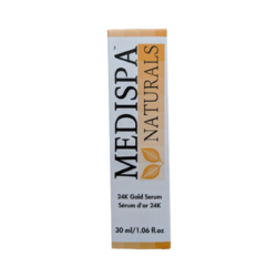 24K Gold Serum on white background