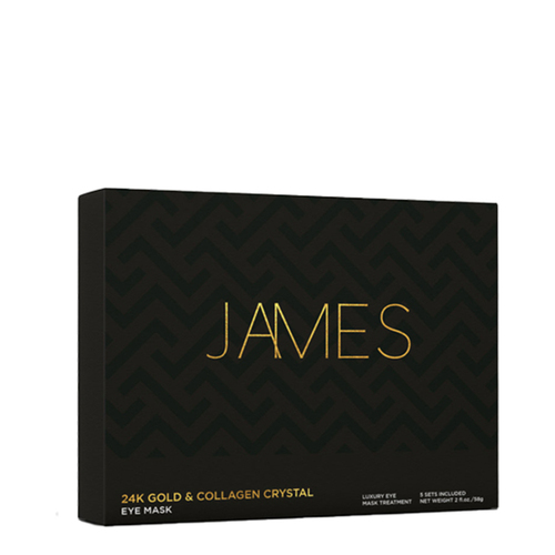 JAMES 24k Gold Collagen Crystal Eye Mask (Pregnancy-Safe), 5 sets