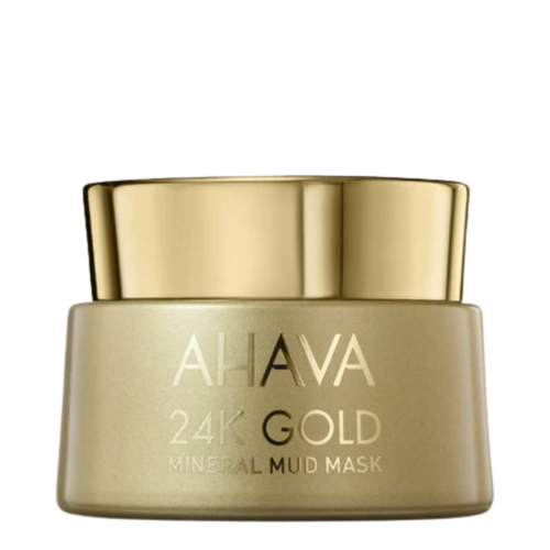 Ahava 24k Gold Mineral Mud Mask on white background