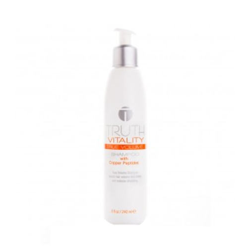 Truth Vitality True Volume Shampoo With Copper Peptides, 240ml/8.1 fl oz Truth Vitality True Volume Shampoo With Copper Peptides on white background