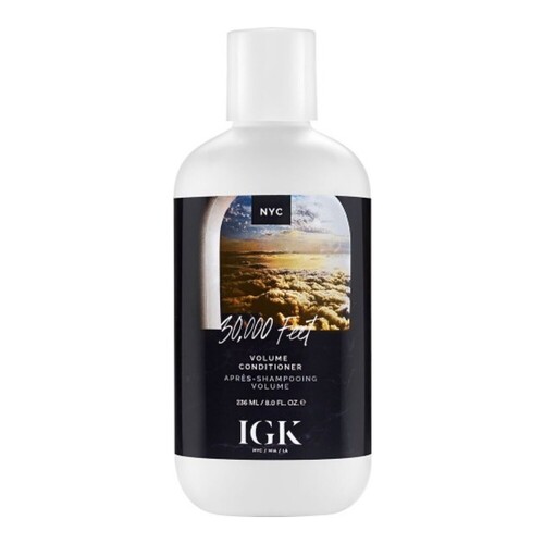 IGK Hair 30,000 Feet Volume Conditioner on white background