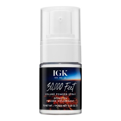 IGK Hair 30,000 Feet Volume Powder Spray on white background