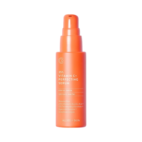 Allies of Skin 35% Vitamin C+ Perfecting Serum on white background