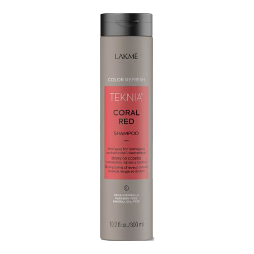 LAKME Teknia Refresh Coral Red Shampoo, 300ml/10.1 fl oz LAKME Teknia Refresh Coral Red Shampoo on white background