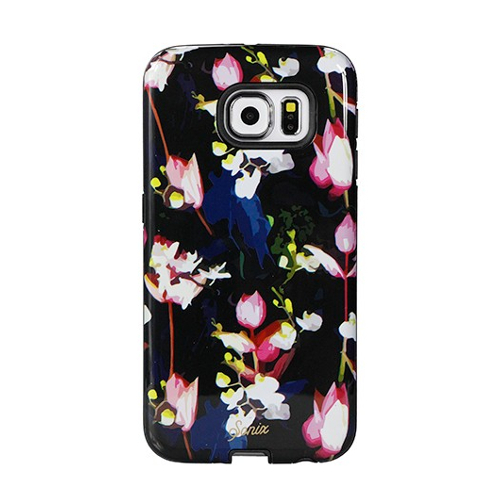 Sonix Samsung Galaxy S6 Case - Fuchsia Stripe, 1 piece Sonix Samsung Galaxy S6 Case - Black Orchid on white background