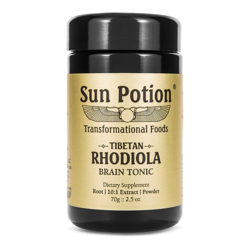 Sun Potion Rhodiola Herb Extract Powder, 70g/2.5 oz Sun Potion Rhodiola Herb Extract Powder on white background