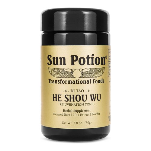 Sun Potion He Shou Wu, 80g/2.8 oz Sun Potion He Shou Wu on white background