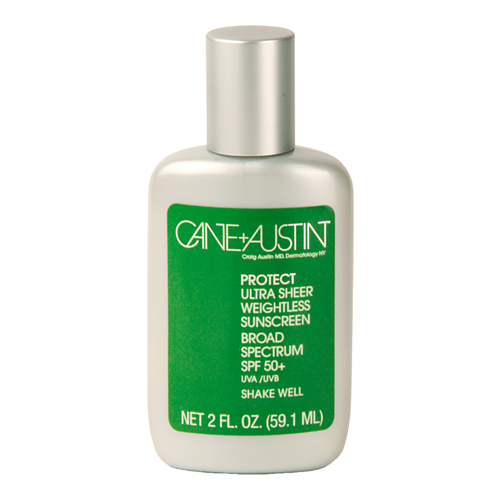 Cane And Austin Ultra Sheer Weightless Sunscreen SPF 50, 59.1ml/2 fl oz Cane And Austin Ultra Sheer Weightless Sunscreen SPF 50 on white background