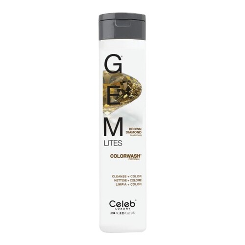 Celeb Luxury Gem Lites Brown Diamond Colorwash, 244ml/8.3 fl oz Celeb Luxury Gem Lites Brown Diamond Colorwash on white background