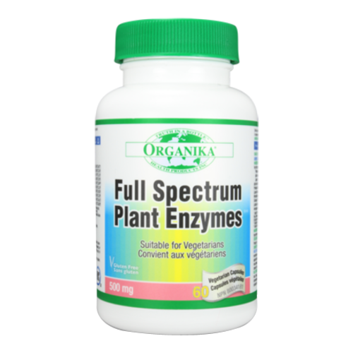 Organika Full Spectrum Plant Enzymes on white background
