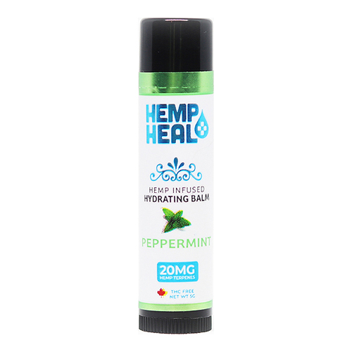 Hemp Heal Hydrating Lip Balm - Pepper Mint on white background