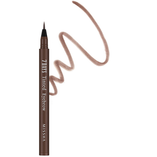MISSHA 7 Days Tinted Eyebrow - Sinopia Brow, 1 piece MISSHA 7 Days Tinted Eyebrow - Sepia Brown on white background