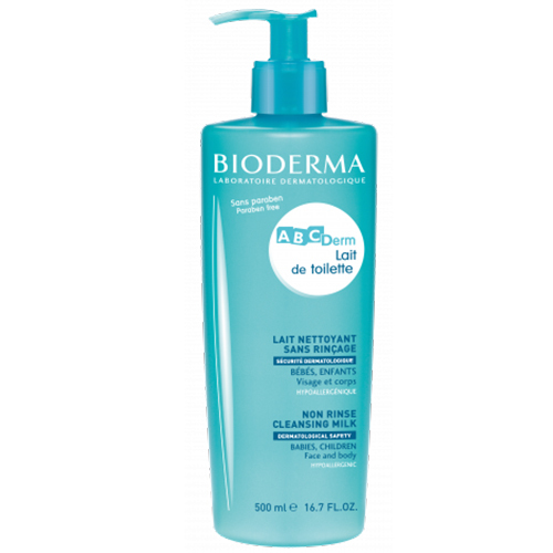 Bioderma ABCDerm Cleansing Milk, 500ml/16.7 fl oz Bioderma ABCDerm Cleansing Milk on white background