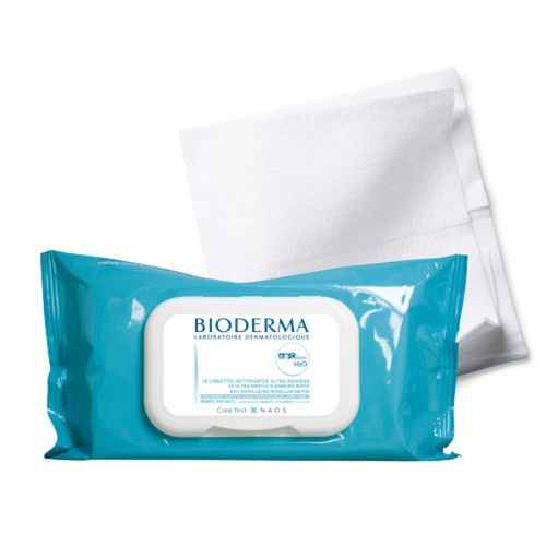 Bioderma ABCDerm H2O Wipes, 60 wipes Bioderma ABCDerm H2O Wipes on white background