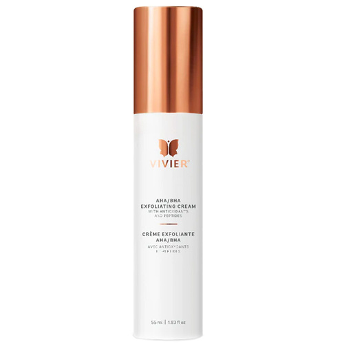 VivierSkin AHA/BHA Exfoliating Cream on white background