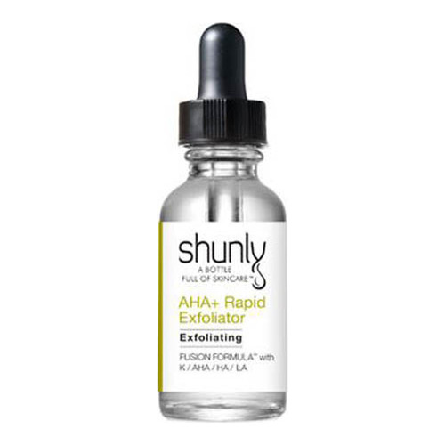 Shunly Skin Care AHA + Rapid Exfoliator, 30ml/1 fl oz Shunly AHA + Rapid Exfoliator on white background
