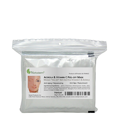 Nataderm Acerola-Vitamin C Peel-Off Mask, 6 x 30g/1 oz