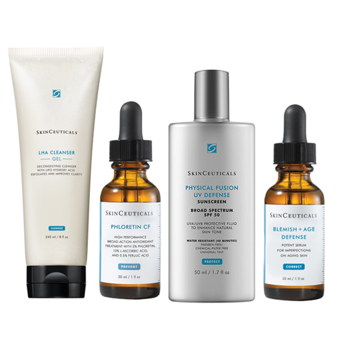 SkinCeuticals Acne-Prone Kit on white background