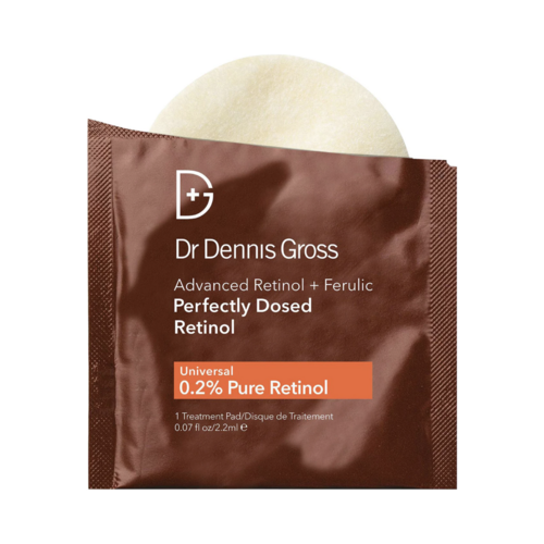 Dr Dennis Gross Advanced Retinol + Ferulic Perfectly Dosed Retinol Universal 0.2%, 8 pieces Dr Dennis Gross Advanced Retinol + Ferulic Perfectly Dosed Retinol Universal 0.2% on white background