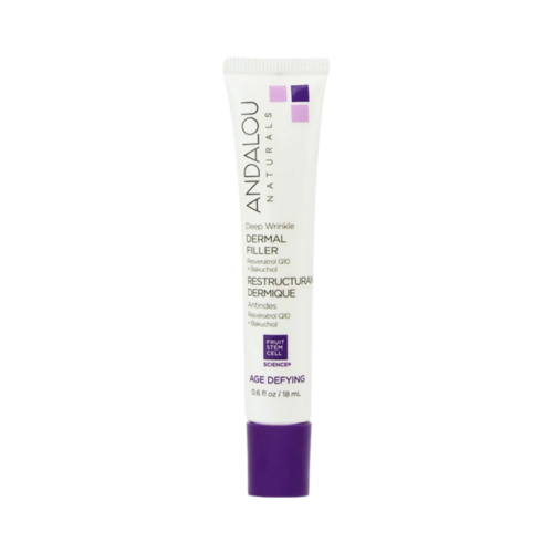 Andalou Naturals Age Defying Deep Wrinkle Dermal Filler, 18ml/0.61 fl oz Andalou Naturals Age Defying Deep Wrinkle Dermal Filler on white background
