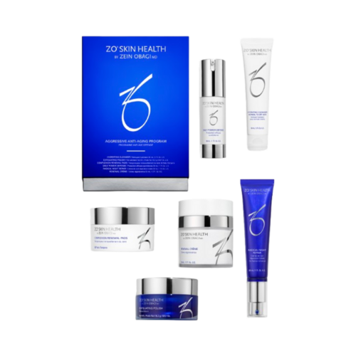 ZO Skin Health Aggressive Anti-Aging Program, 1 set ZO Skin Health Aggressive Anti-Aging Program on white background