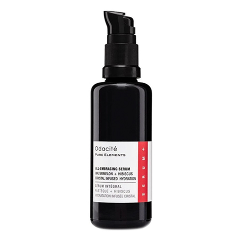 Odacite All-Embracing Serum Watermelon + Hibiscus Crystal Infused Hydration on white background