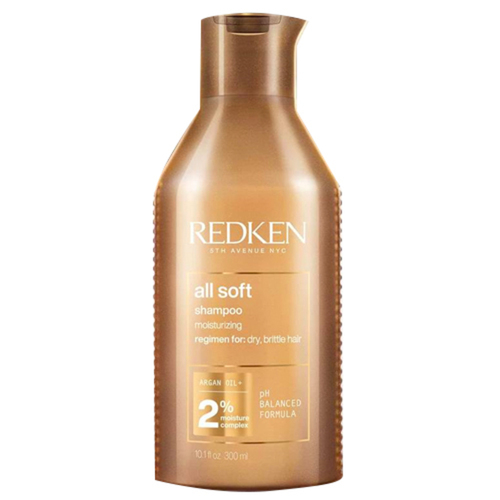 Redken All Soft Shampoo on white background