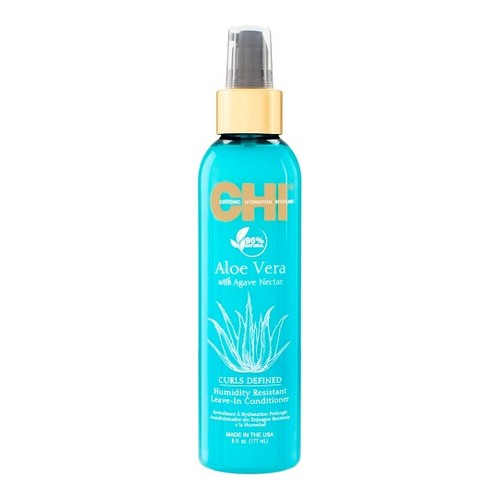 CHI Aloe Vera Curls Defined Humidity Resistant Leave In Conditioner on white background