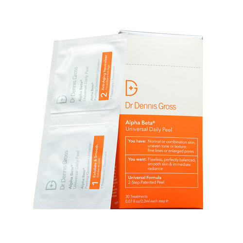 Dr Dennis Gross Alpha Beta Universal Daily Peel - 30 packettes on white background
