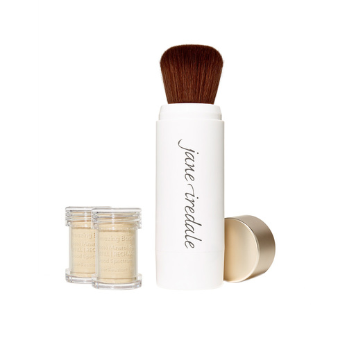 jane iredale Amazing Base Refillable Brush and 2 Refill Canisters - Bisque SPF20, 1 sets