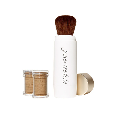 jane iredale Amazing Base Refillable Brush and 2 Refill Canisters - Autumn SPF20, 1 sets