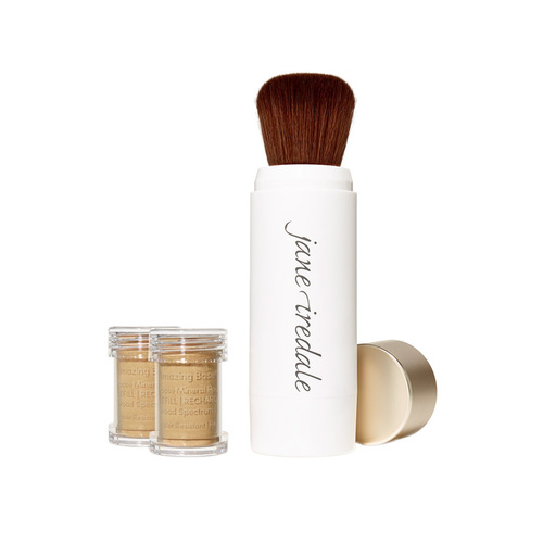 jane iredale Amazing Base Refillable Brush and 2 Refill Canisters - Latte SPF20, 1 sets