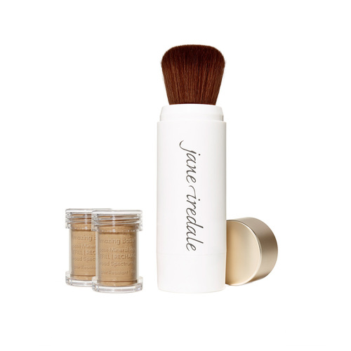 jane iredale Amazing Base Refillable Brush and 2 Refill Canisters - Riviera SPF20, 1 sets