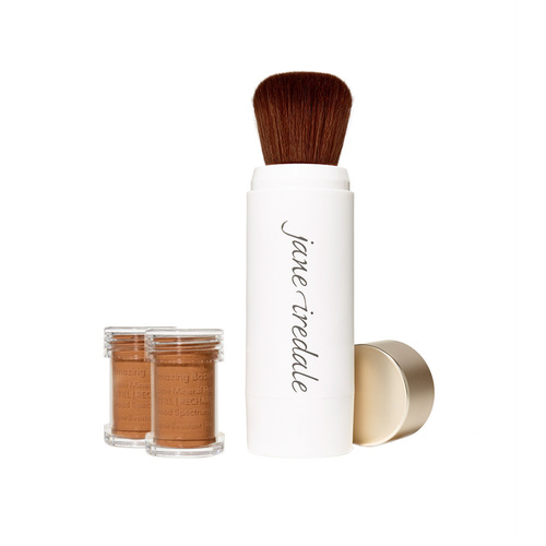 jane iredale Amazing Base Refillable Brush and 2 Refill Canisters - Warm Brown SPF15, 1 sets